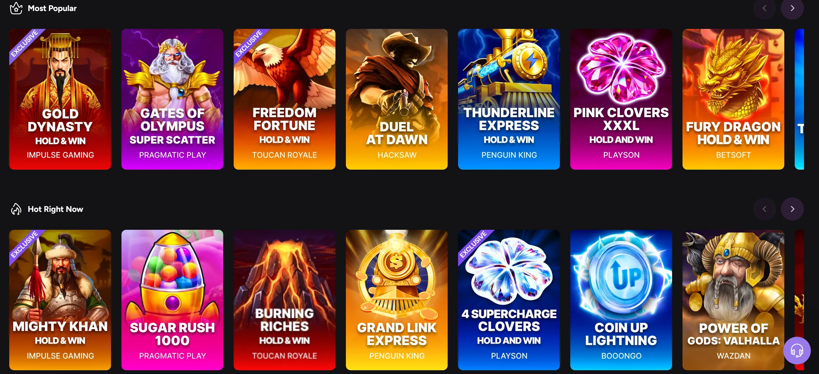 Game Library Casiny Casino